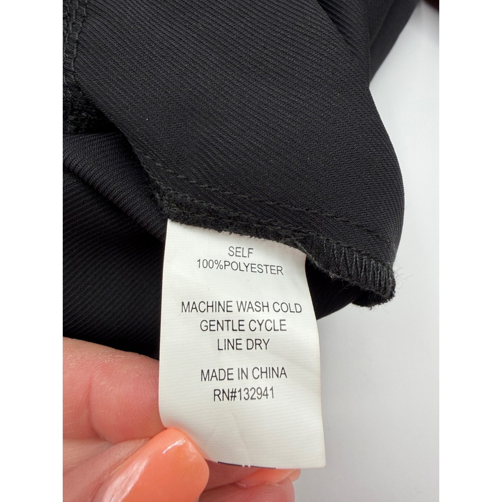 Amanda Uprichard Shanae Dress Women Size‎ M Black Tiered Halter Midi Keyhole NEW - Picture 6 of 12